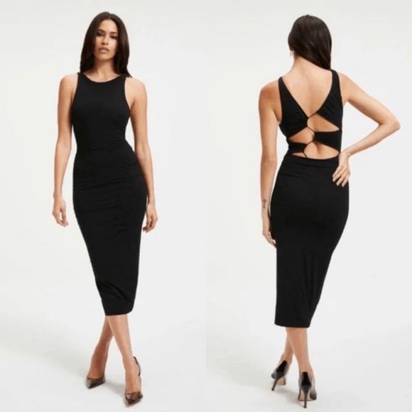 Good American Dresses & Skirts - NWT Good American Good Touch Plunge Midi: Size S